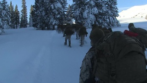 Headquarters and Service Company, 2nd Battalion, 2nd Marine Regiment snowshoe tour