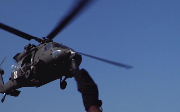 U.S. Army Helicopters Land on USS Greenbay
