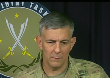 Inherent Resolve Commander Briefs Reporters