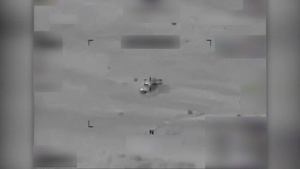 Coalition Airstrike Destroys an ISIS Vehicle Near Palmyra, Syria