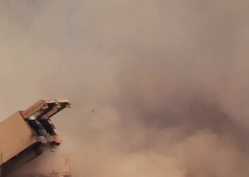 142ND Field Artillery Brigade Multiple Launch Rocket System (MLRS) Live Fire Exercise (B-Roll)