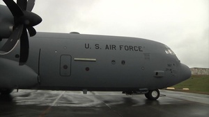 Pacific Air Forces' First C-130J Departing Kadena Air Base