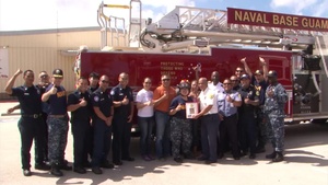 U.S. Naval Base Guam and Make-A-Wish Foundation Make Child Sailor for a Day