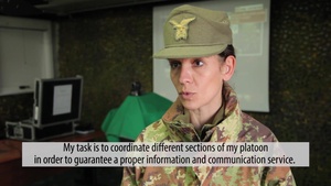 NATO Women in KFOR – The Italian Signal Platoon Leader (With Music)