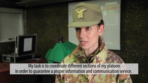 NATO Women in KFOR – The Italian Signal Platoon Leader