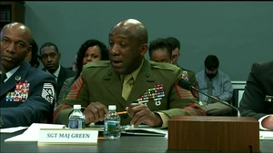 Service Senior Enlisted Advisors Brief House Appropriations Subcommittee