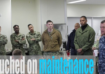 Force Master Chief Jason Wallis Visits Sasebo