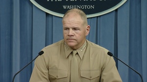 Marines Briefing About Photo Scandal