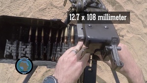 Flintlock 2017 DHsK Heavy Machine Gun training in Niger