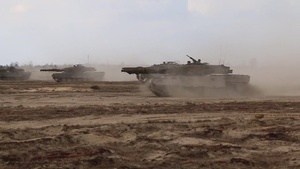 Polish and U.S. troops conduct Tank Maneuverability Training