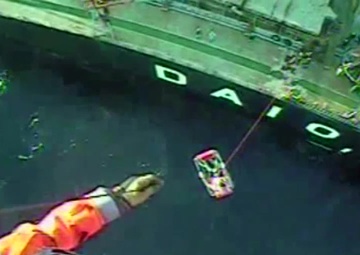 Coast Guard Medevacs Injured Crewmember from Vessel 10 Miles West of Coos Bay, Oregon