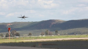 Marines dogfight with Air Force (broll)