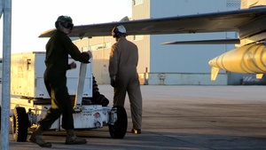 U.S. Marines with VMAQ-3 Leave MCAS Cherry Point