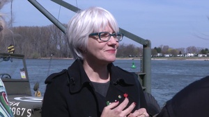 Interview Helen Ayer Patton - Grandaughter of General George S. Patton at the Rhein River Crossing Ceremony at Nierstein, Germany