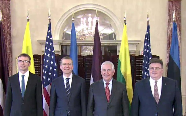 Sec. of State Tillerson Meets Baltic Foreign Ministers