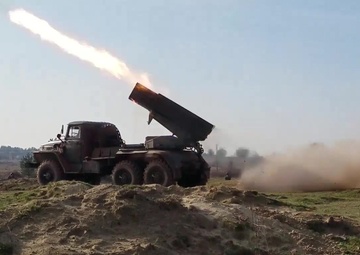 JMTG-U Ukrainian BM-21 Rocket Launcher B-Roll