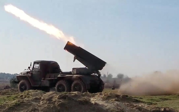 JMTG-U Ukrainian BM-21 Rocket Launcher B-Roll