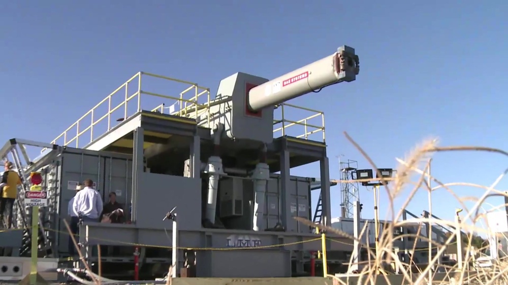 DVIDS Video Railgun First shot at Dahlgren's new