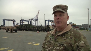 497th CSSb Arrives In Europe, MG Duane Gamble Interview