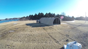 23 CBCS Airmen build tent in support of ARCTIC CARE 2017