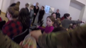 US Soldiers at Lithuanian Children's Show