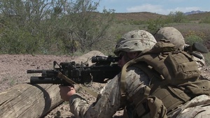 2nd Battalion, 6th Marine Regiment, conduct frag assault course during TALONEX 2-17
