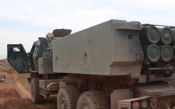 U.S. Soldiers Prepare Their M142 High-Mobility Artillery Rocket System Vehicles to be Moved