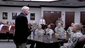 Retired CMSAF Gaylor Visits AFMISC (No Lower 3rds)