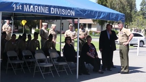 Master Sgt. Harry Francis Campbell's Bracelet Ceremony B-Roll part 1