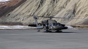 National Guard drop passengers and equipment to villages