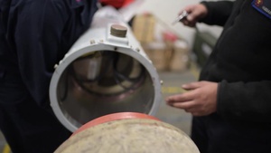 Bomb Building Inside a Weapons Magazine Aboard USS George H.W. Bush