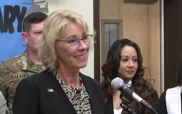Secretary of Education visits DoDEA school