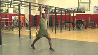 Kettlebell Overhead Split Squat