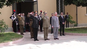 His Royal Highness, Prince Charles, Prince of Wales during visit at center of Excellence for Stability Police Units ( CoESPU ) Vicenza, Italy