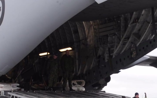 Vimy 100th Anniversary Aircraft Unload B-Roll