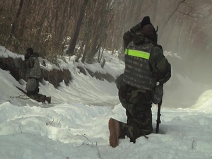 Soldiers Train at Camp Fuji
