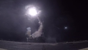 USS Porter (DDG 78) conducts strike operations