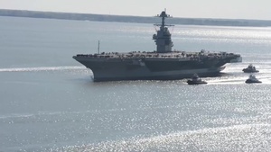 PCU Gerald R. Ford (CVN 78) underway for sea trials