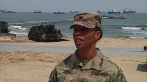 Exercise Operation Pacific Reach B-roll, interview
