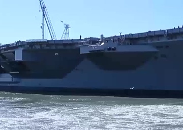 PCU Gerald R. Ford Departs Huntington Ingalls Industries Newport News Shipbuilding