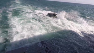 B-roll-Assault Amphibious Vehicles embark and disembark USS San Diego