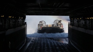 B-roll, LCACs come to the USS San Diego