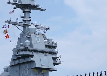 PCU Gerald R. Ford Arrives at Naval Station Norfolk