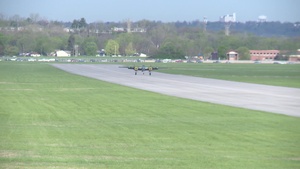 B-25's Landing at NMUSAF B Roll Part 1