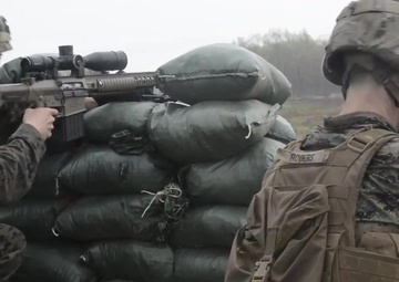 Marines from Company C, Fleet Anti-Terrorism Security Team, Marine Corps Security Force Regiment, hone their marksmanship skills
