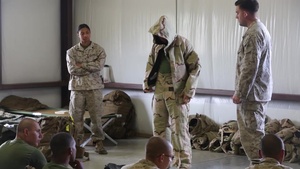 3/2 masks up for CBRN training