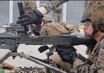 Marine Wing Communication Squadron 28 conducts M240B machine gun training exercise