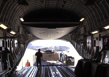 Army Cargo and Paratrooper Night Jump B-Roll