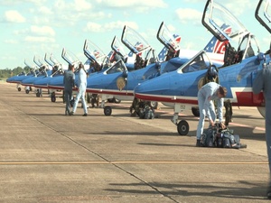 2017 Maxwell AFB Air Show-Patrouille de France Arrival - Stringer 1
