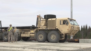 Army Tactical Vehicle Unloading B-Roll